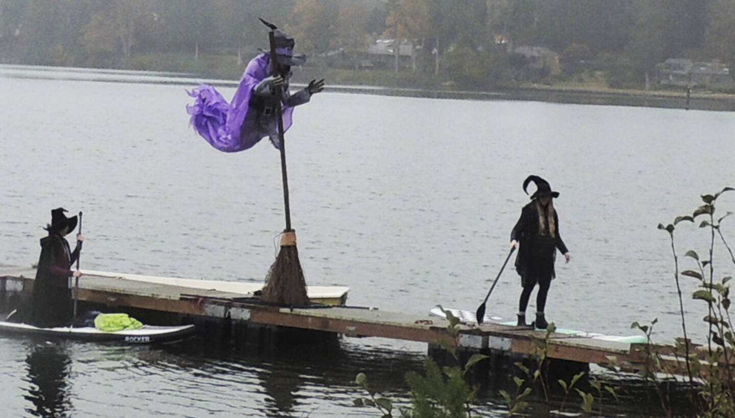 Apparently these witches couldn't get their brooms to work as they arrived by paddle board at the northern entrance to Eagle Harbor. Apparently they didn't know what day it was either because they arrived early for Halloween. Watch out for them as they may be embarrassed about this and take it out on unsuspecting children Monday night. Courtesy Photo