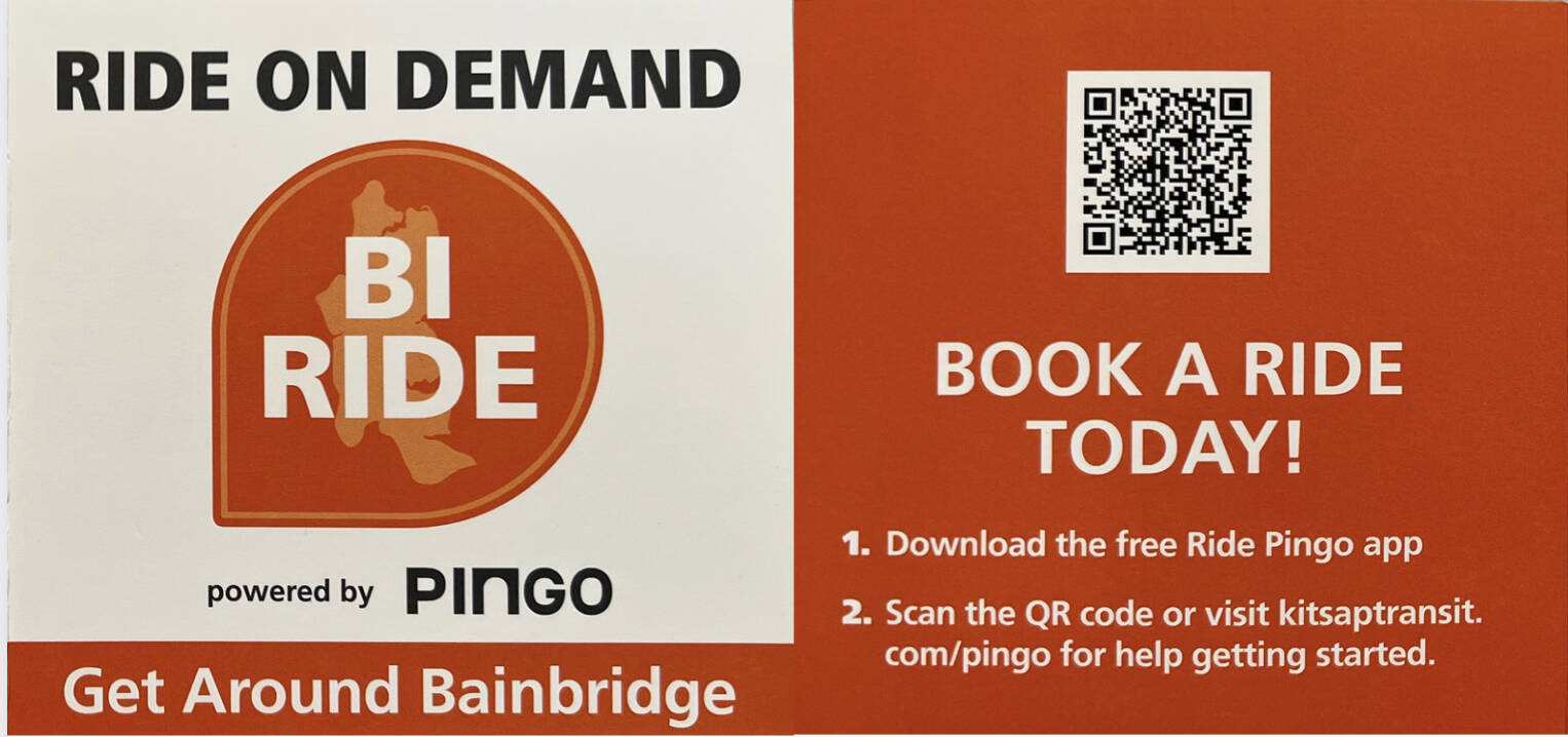 KT courtesy image
BI Ride is a door-to-door service similar to Uber that operates from 8:45 a.m. - 3:30 p.m. Monday through Friday and on Saturday from 9 a.m. to 6 p.m.