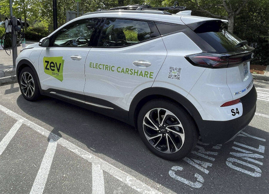 The EV car share program reduces GHG emissions. COBI courtesy photo