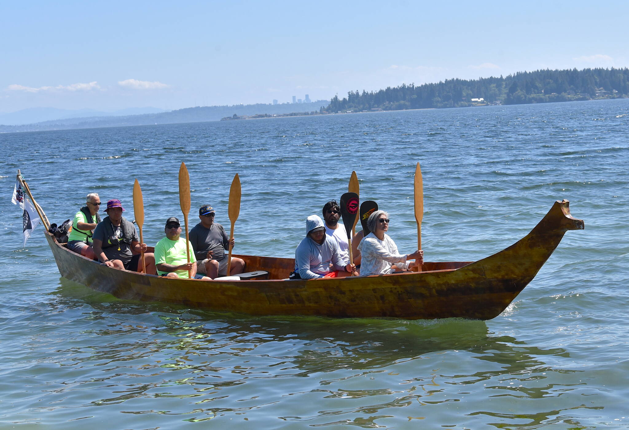 After four years, tribal canoes journey Salish Sea once more