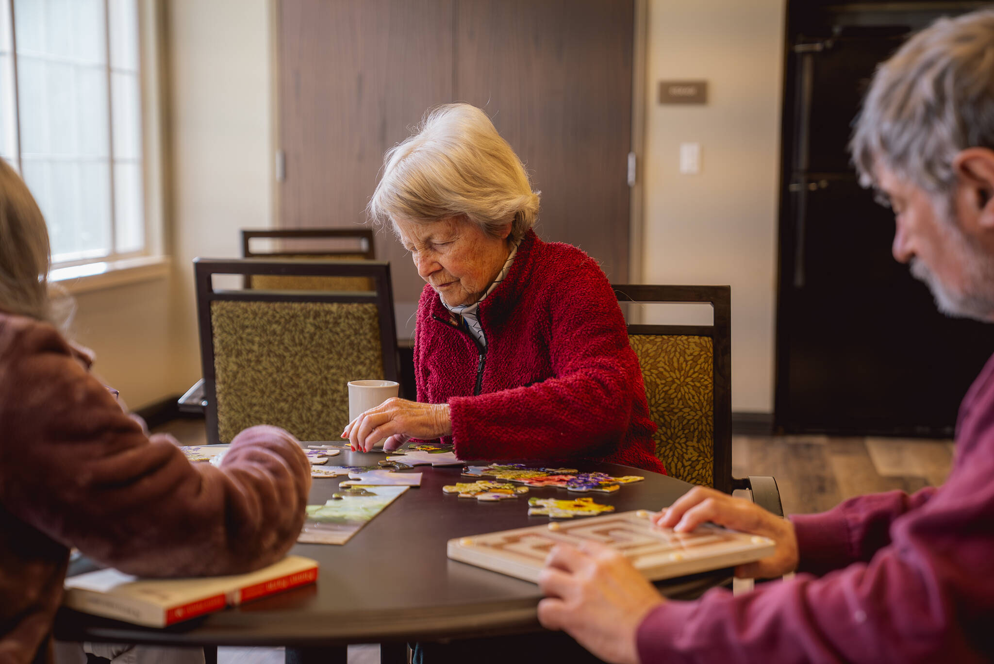 The staff is trained to recognize various dementia symptoms and provide dignified, personalized care. Photo courtesy by Fieldstone Communities.