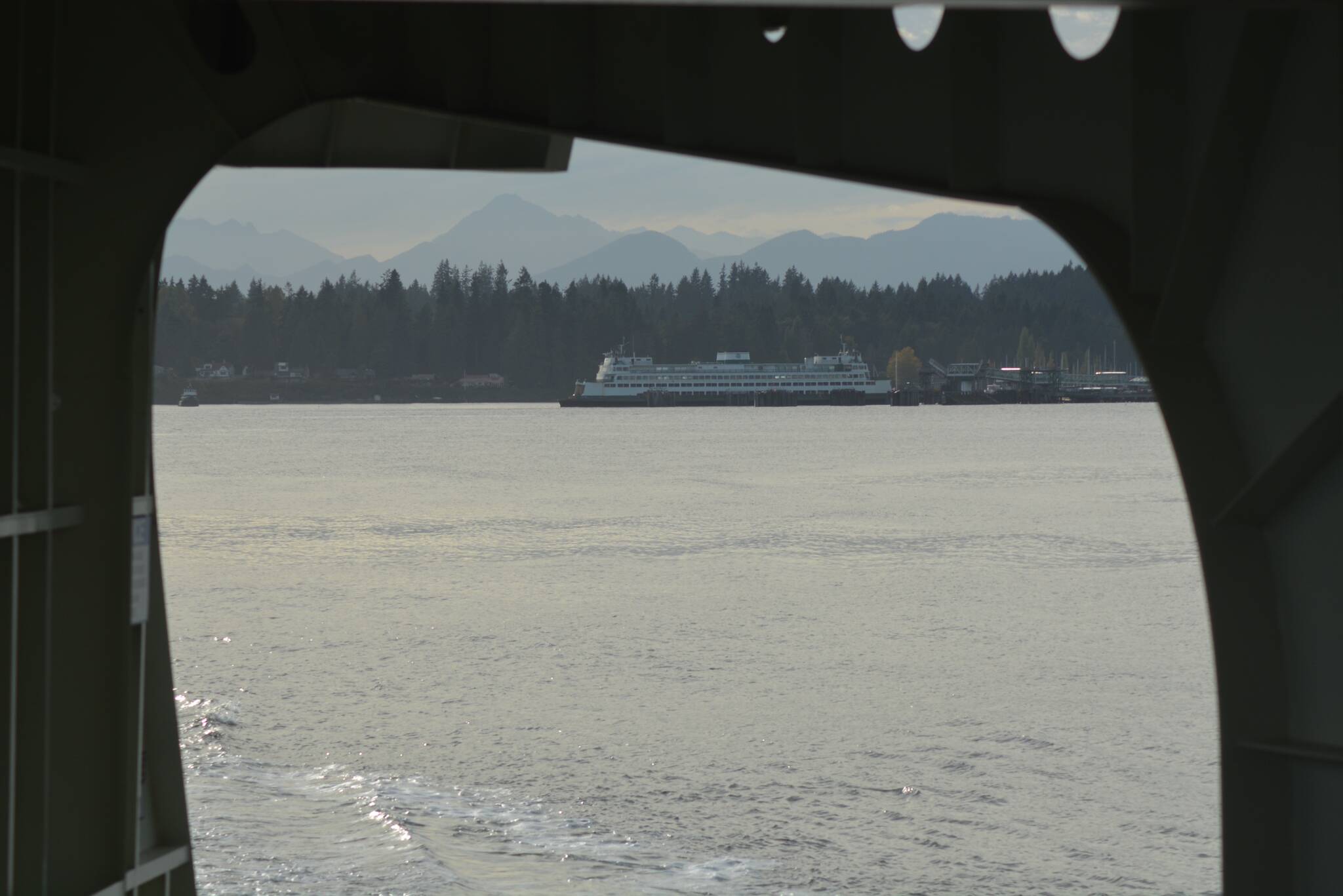 Staycations in Kitsap County often include trips on a ferry boat.