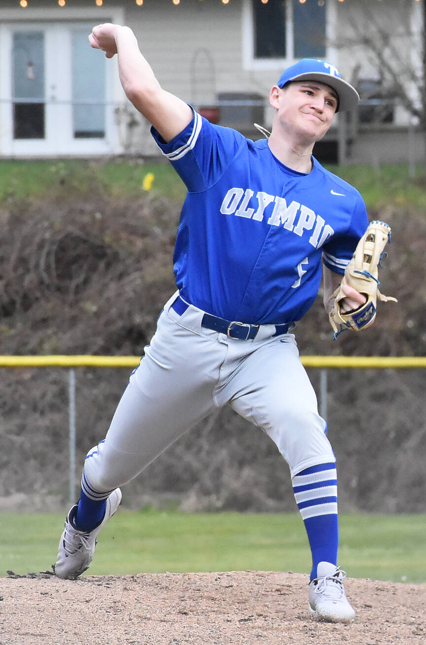 Olympic’s Toby Moore faces Enumclaw.