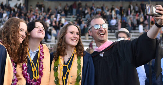 File photo
Selfies are popular photos taken on graduation night.