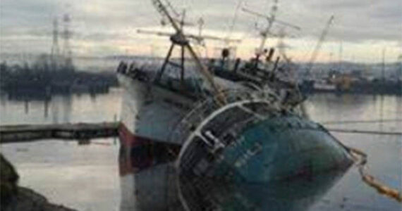 Kitsap County courtesy image
A derelict vessel.