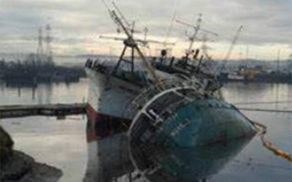 Kitsap County courtesy image
A derelict vessel.