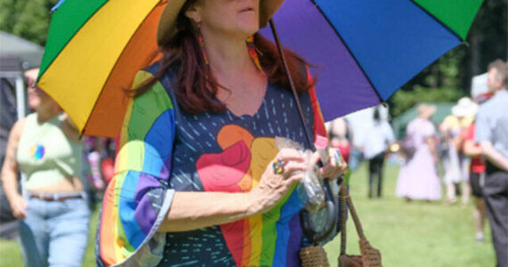 Damon Williams/Kitsap News Group photos
A festival attendee wears Pride apparel.