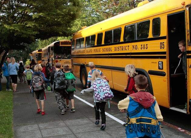 File photo
Students arrive for the first day of school at Captain Johnston Blakely Elementary in 2013.