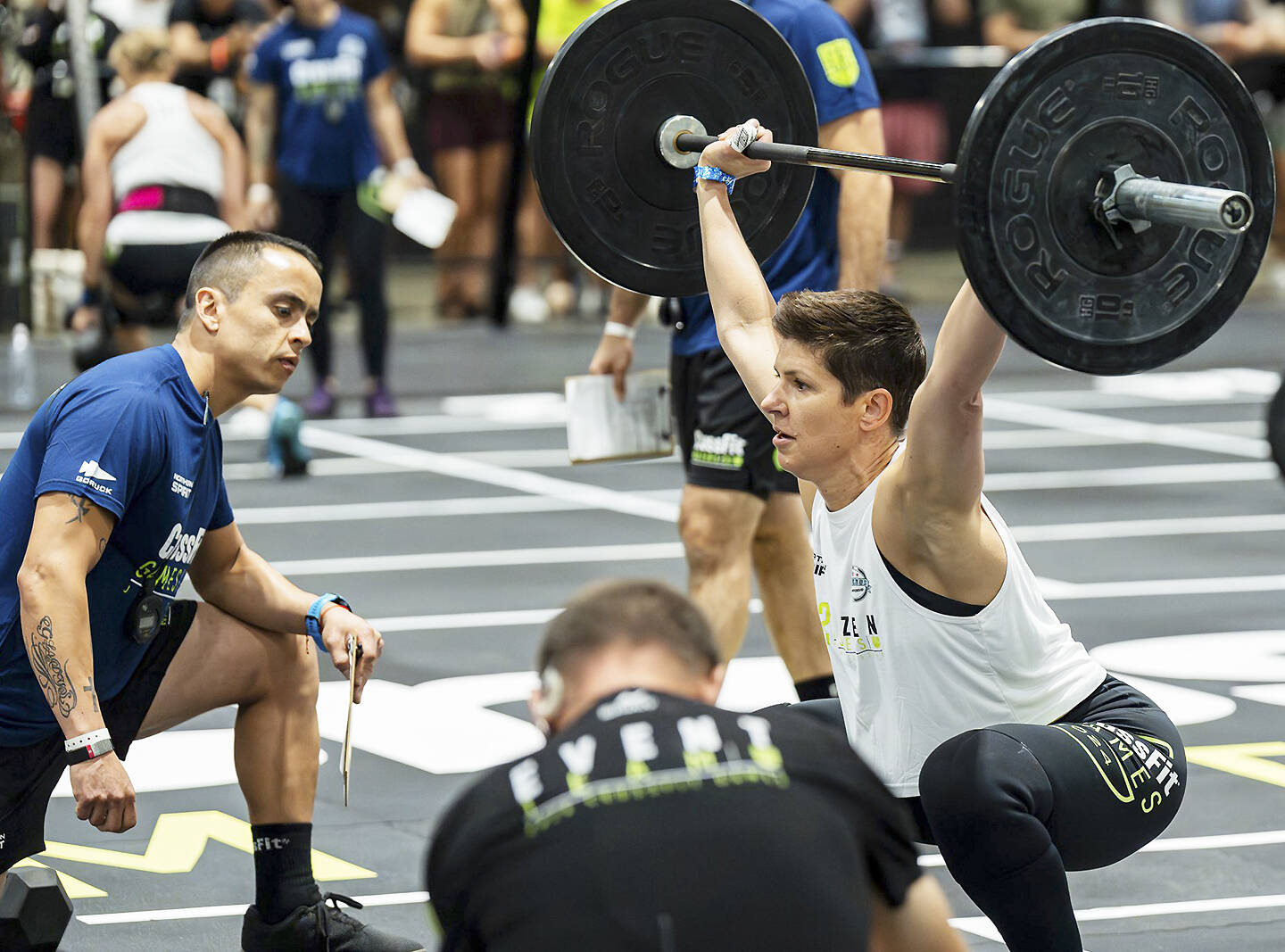 Mayhem Athlete courtesy photo
Carol Mezen goes to work at the Masters CrossFit Games in Alabama.