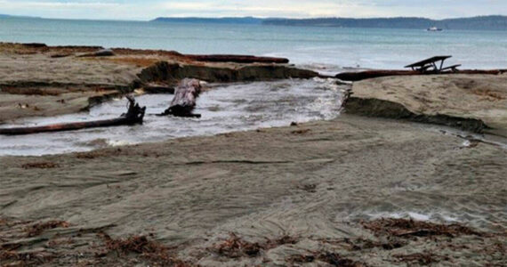 File photo
Flooding occurred at Point No Point in Hansville in 2022.