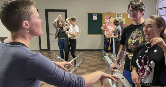 inD Theatre courtesy photo
Cast members rehearse for the play.