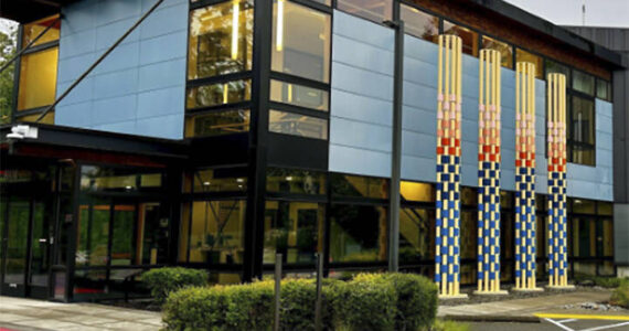 COBI courtesy photo
The ‘Peers’ columns of artwork outside the Ted Spearman Justice Center.