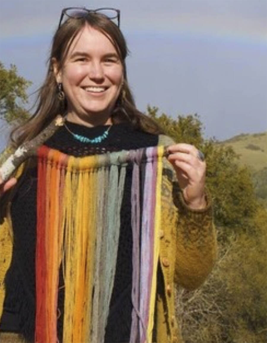 BARN courtesy photo
Alissa Allen shows vibrant colors of fiber that can be made from Fungi.