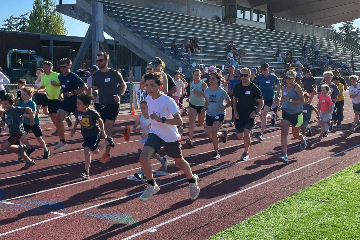 The Kiwanis Club of Bainbridge Island, invites families to affordable, fun activities such as their all-comers track meets which encourage bonding and help build stronger connections with neighbors.