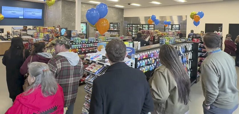 Suquamish Tribe courtesy photos
Customers walk into the market for the first time during the grand opening Nov. 19.