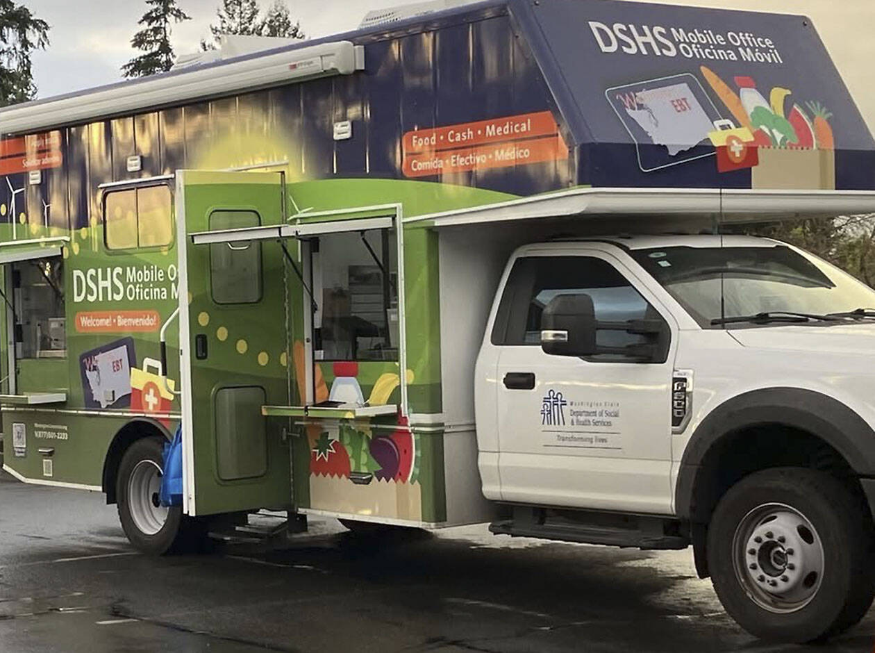 DSHS courtesy photo
The fleet of mobile offices has expanded in recent years, with two large 40-foot trucks and six smaller 30-foot units now in operation across the state.