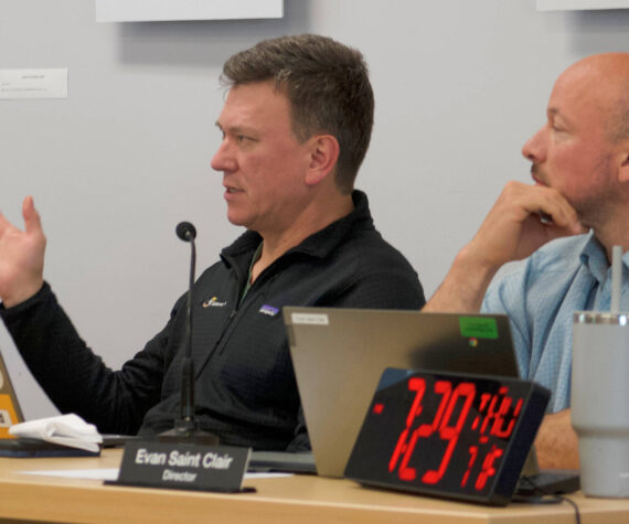 File photo
BISD Board member Robert Cromwell, left, announced his resignation at the Jan. 9 meeting, effective Feb. 14.