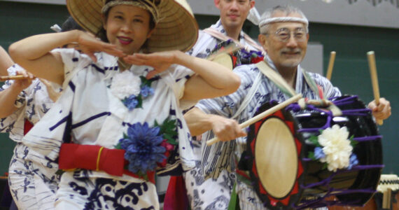 Molly Hetherwick/Kitsap News Group photos
Taiko performers from Seattle Kobon Taiko open the show with an introductory dance.