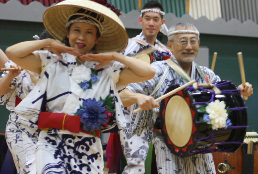 <p>Molly Hetherwick/Kitsap News Group photos</p>
                                <p>Taiko performers from Seattle Kobon Taiko open the show with an introductory dance.</p>